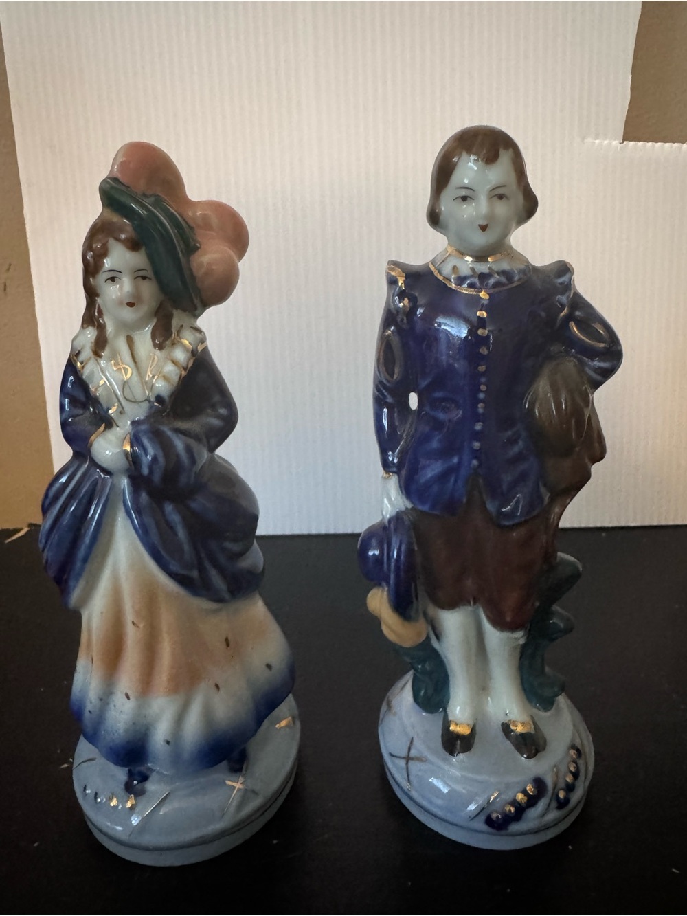 Vintage Occupied Japan Porcelain Man Woman Figurines Pair